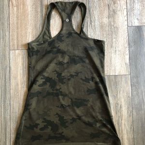 Lulu Lemon Racerback tank size 10. Camo